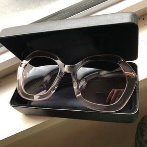NEW Derek Lam Venus Sunglasses in Nude Crystal